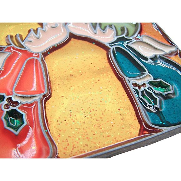 Angels with Wings Sweet Kiss Acrylic Suncatcher Ornament Hanging Decor 3.5x3" - Picture 3 of 9